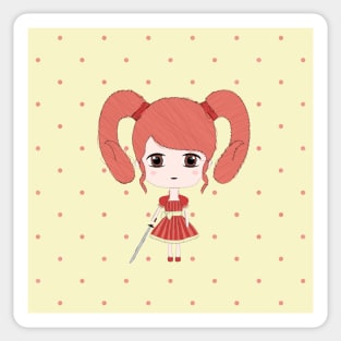 Aries Girl Sticker